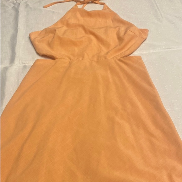 Emory Park Orange Halter Sundress Cocktail - Picture 2 of 8